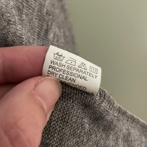 CUPSHE Crossover button wrap Cowl Neck Sweater Cardigan grey size medium - Picture 8 of 8